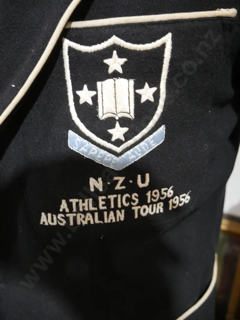 N.Z.U Athletics Australian tour 1956 blazer and hat Image 1++
