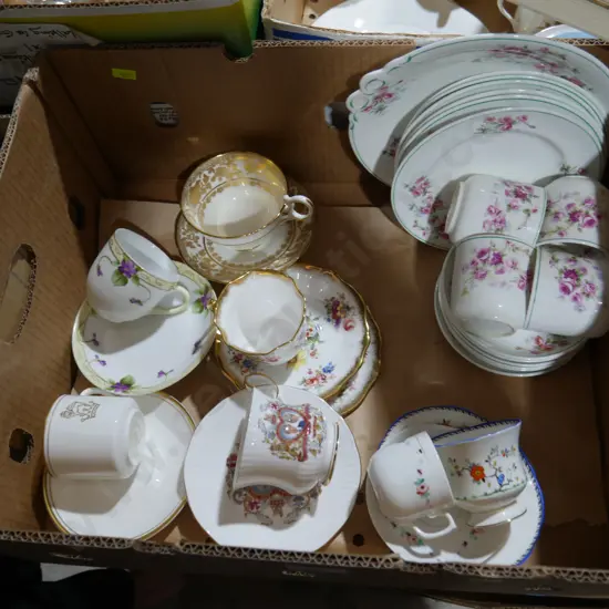 Box of assorted China