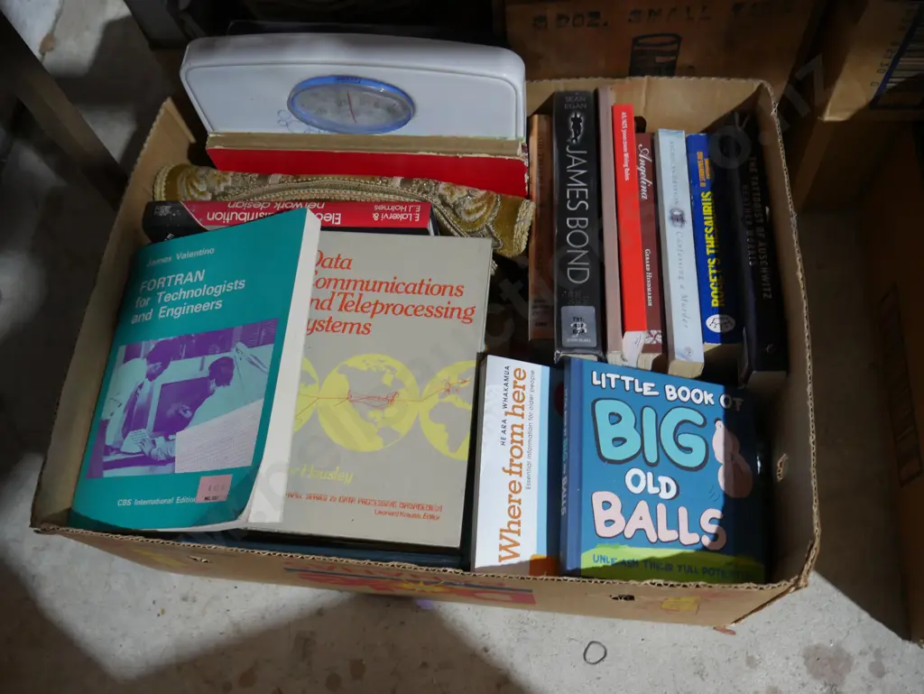 4 boxes book, office ware, briefcase etc Image 1++