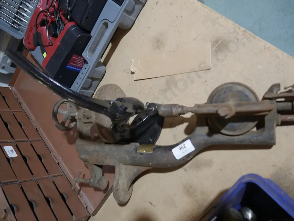 Old hand crank drill press etc Image 1++