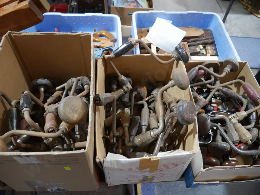 Three boxes of brace bit drills Image 1++