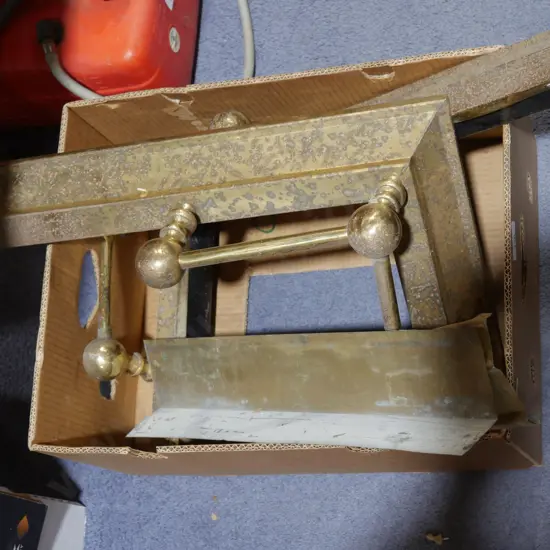 Brass fire surround