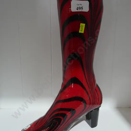 Art glass boot