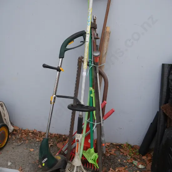 Assorted garden tools