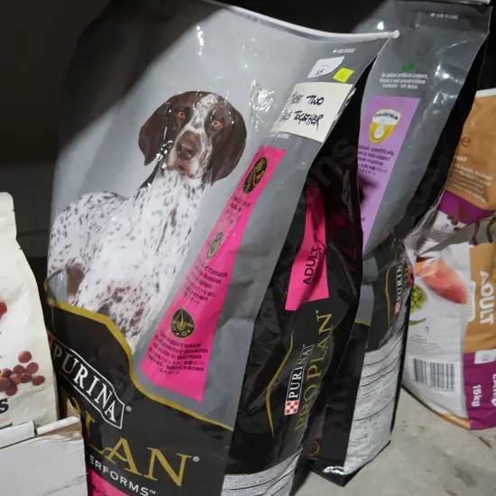 2 bags Purina dog food