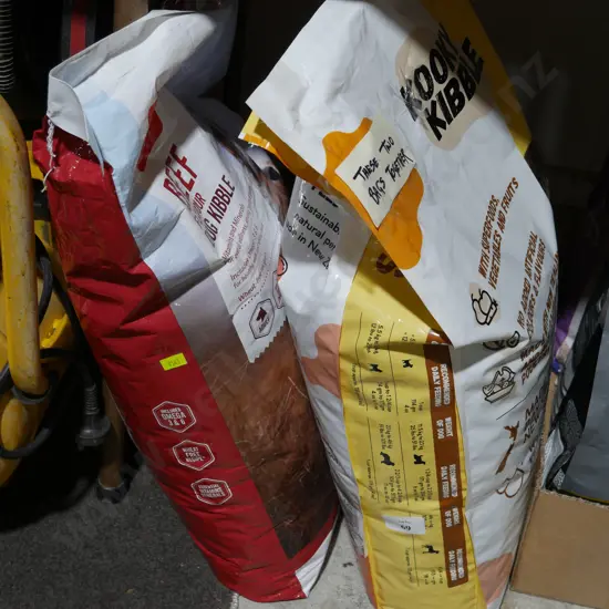 2 bags of dog food