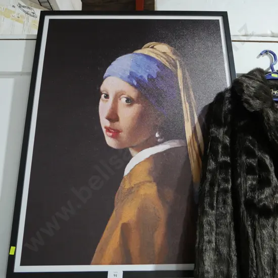 Girl with a pearl earring print