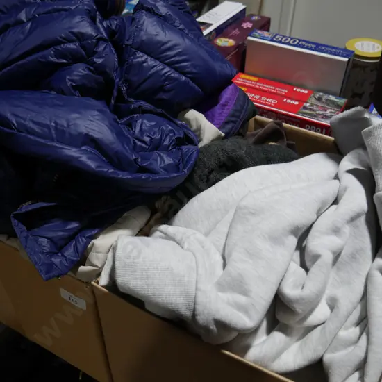 2 boxes clothing