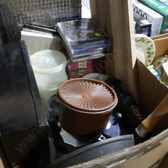 Seiko wall clock, cd's, kitchenware