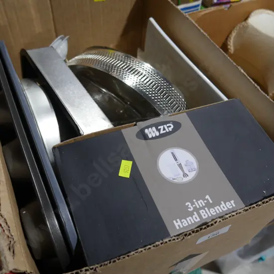 Hand blender, bakeware etc