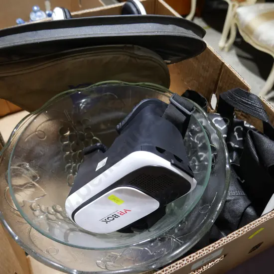 Squash racquets, virtual reality glasses etc