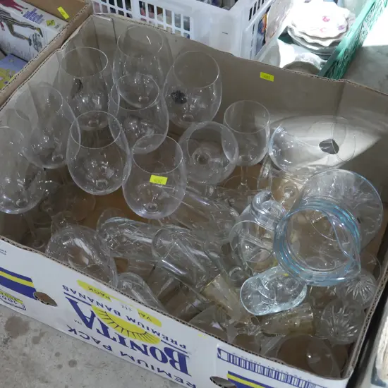 Stemmed glassware etc