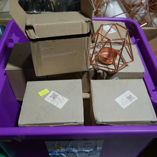 3 boxes candle holders