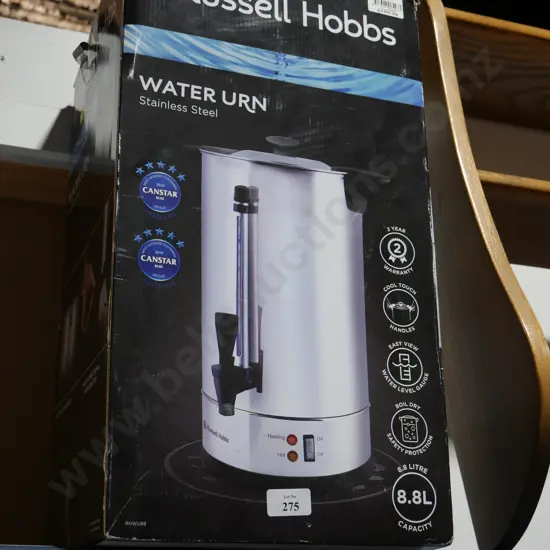 Russel Hobbs stainless steel water urn