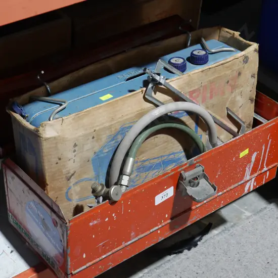 Tool box and Primus portable cooker