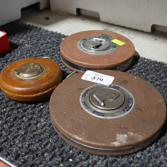 3 vintage measuring tapes