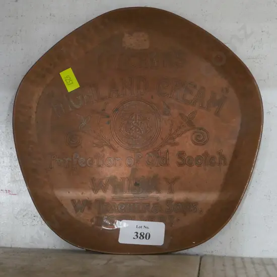 Copper Teacher & Sons whiskey tray