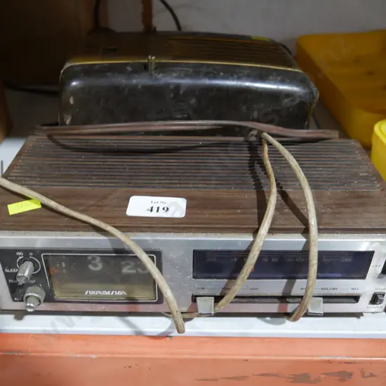 Alarm clock radio , radio