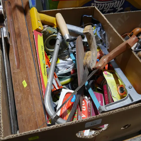 Hacksaws , levels , ect