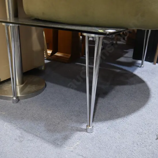 Glass top coffee table