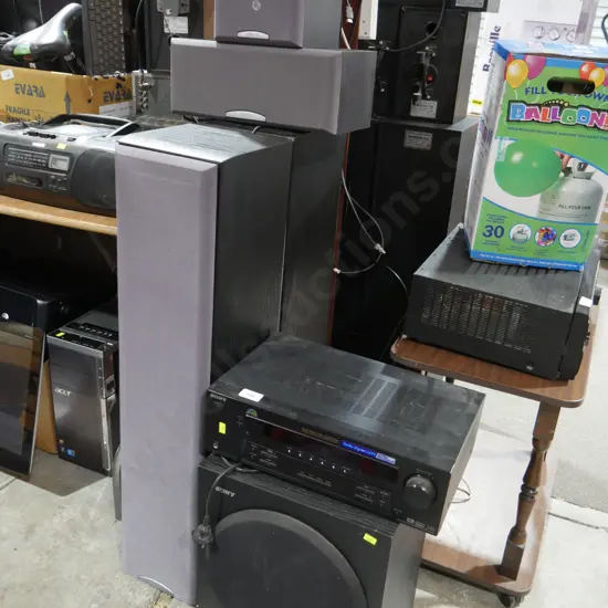 Sony stereo receiver & speakers