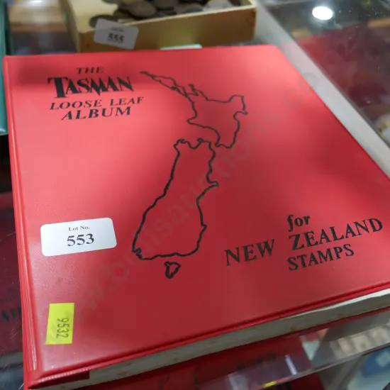 Red NZ stamp album