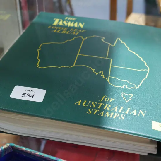 Green Australian stamp album