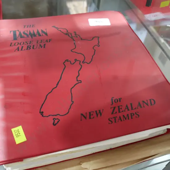 2 Red stamp albums & lose pages