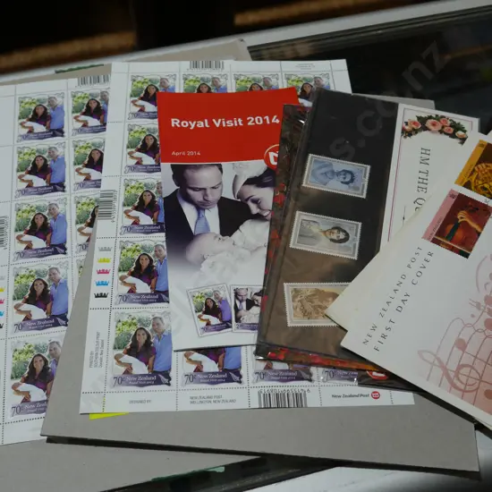 Stamps, first day covers
