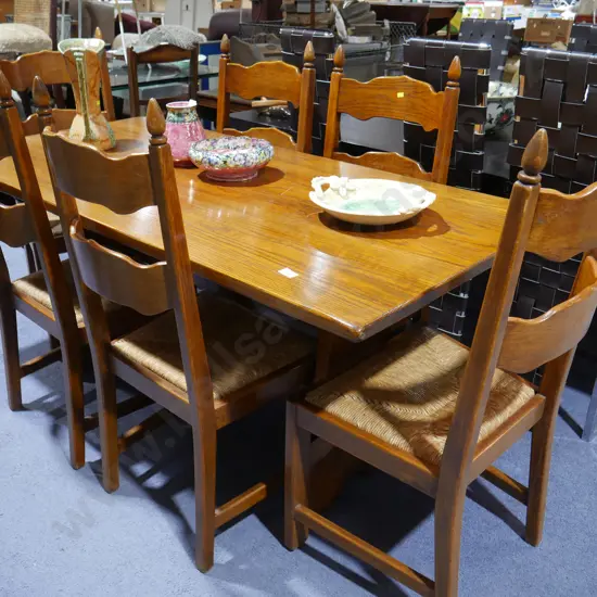 Dining table and 6 chairs