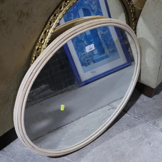 2 oval mirrors