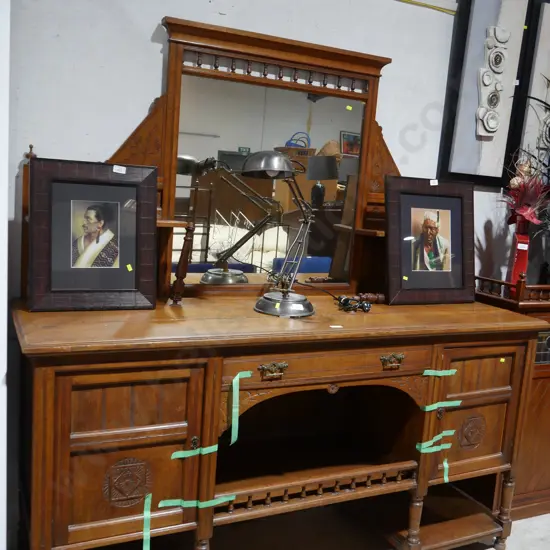 Mirror back sideboard