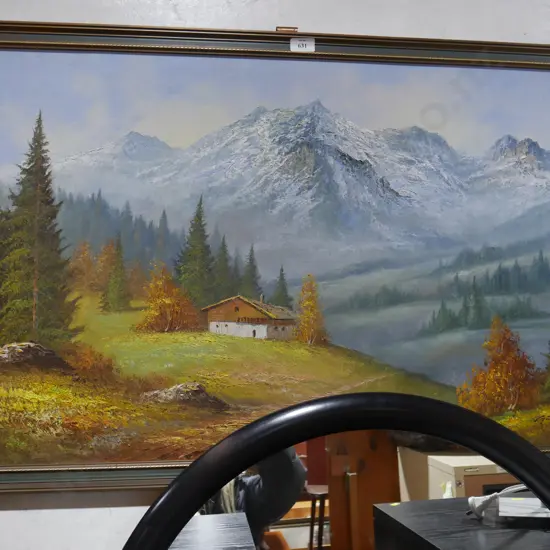 Landscape oil painting