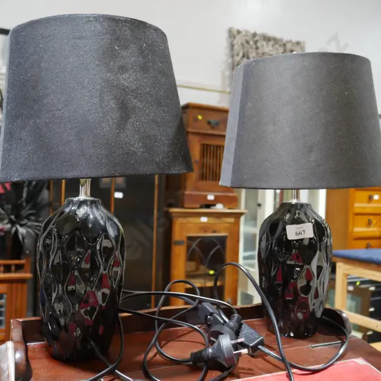 Pair of table lamps
