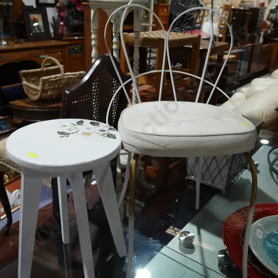 Bedroom chair and stool