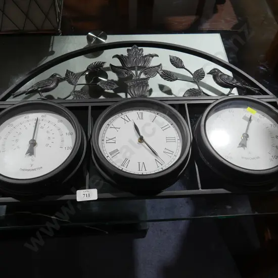 Clock, thermometer, hygrometer