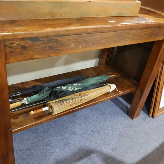 Solid wood side table