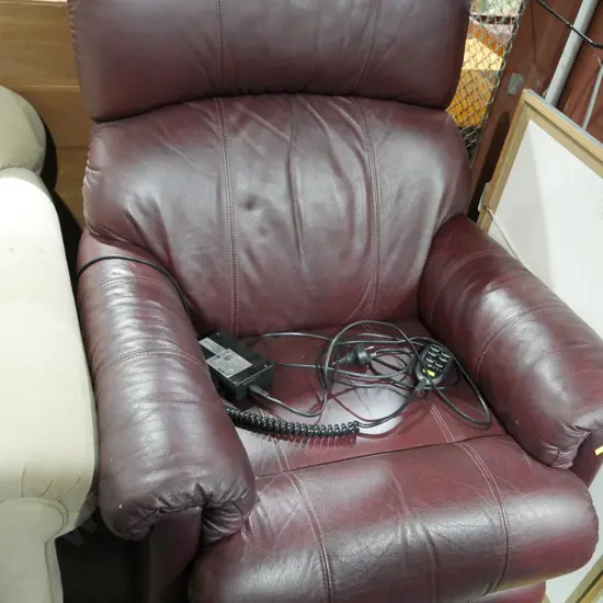 Leather electrical recliner chair