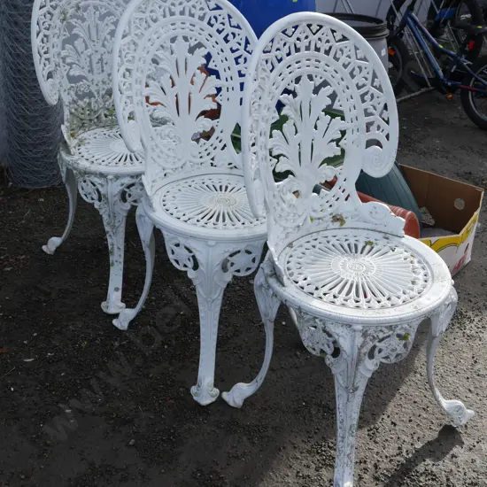 3 Aluminium chairs