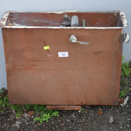 Copper toilet cistern