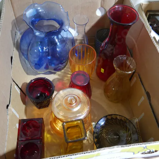 Coloured glassware