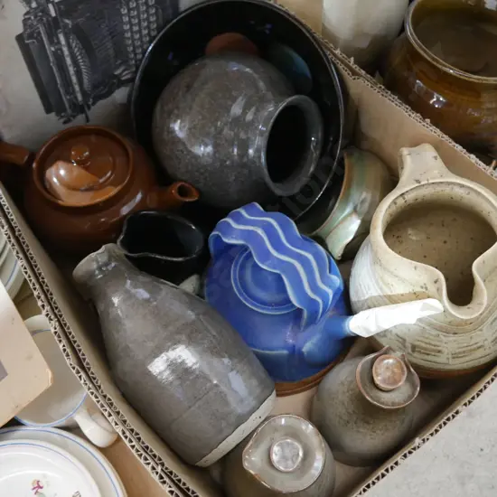 Vic Evans teapot, NZ pottery.