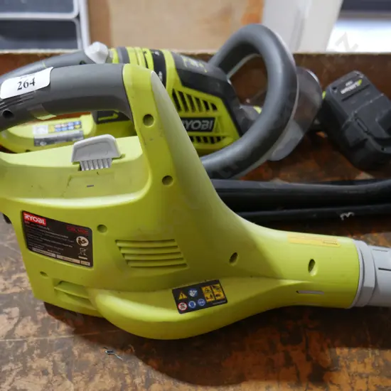 Ryobi trimmer , blower