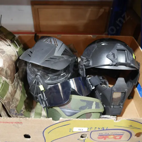 Vest and helmets