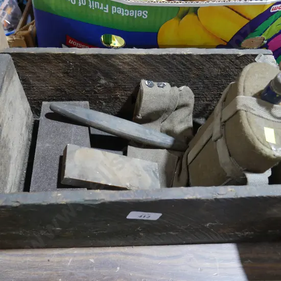 Sharping stones , army flask hat