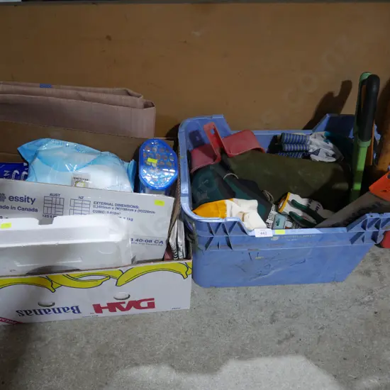 Garage sundries 2 boxes