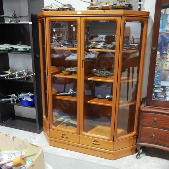 Glazed display cabinet