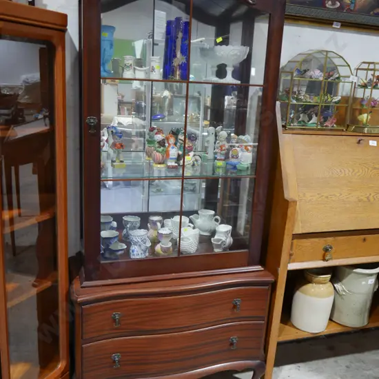 Mahogany display cabinet
