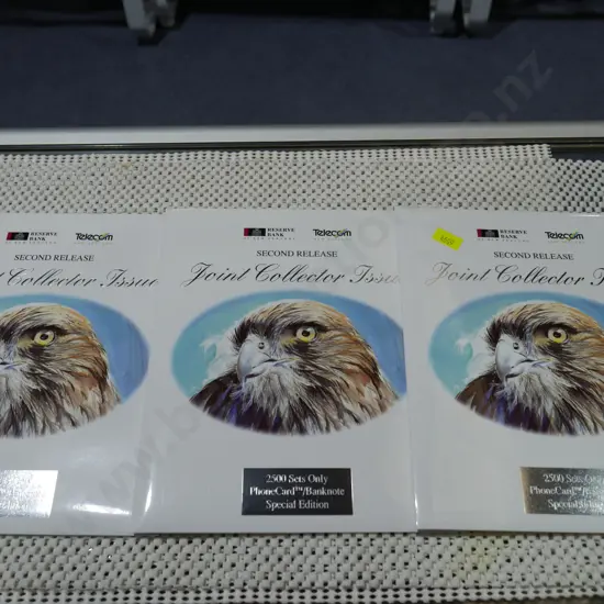 3 x phone card, banknote collectors sets