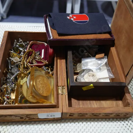 Costume jewellery in case